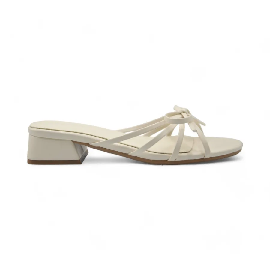 Dép Cao Gót Nữ TGG D1329-1 Màu Be Da Mềm Size 39