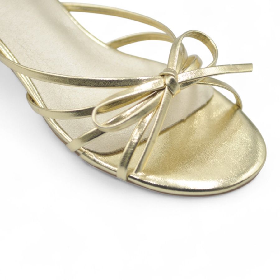 Dép Cao Gót Nữ TGG D1329-1 Màu Vàng Da Mềm Size 38