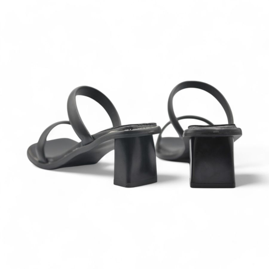 Dép Cao Gót Nữ TGG D1807 Màu Đen Da Mềm Size 36