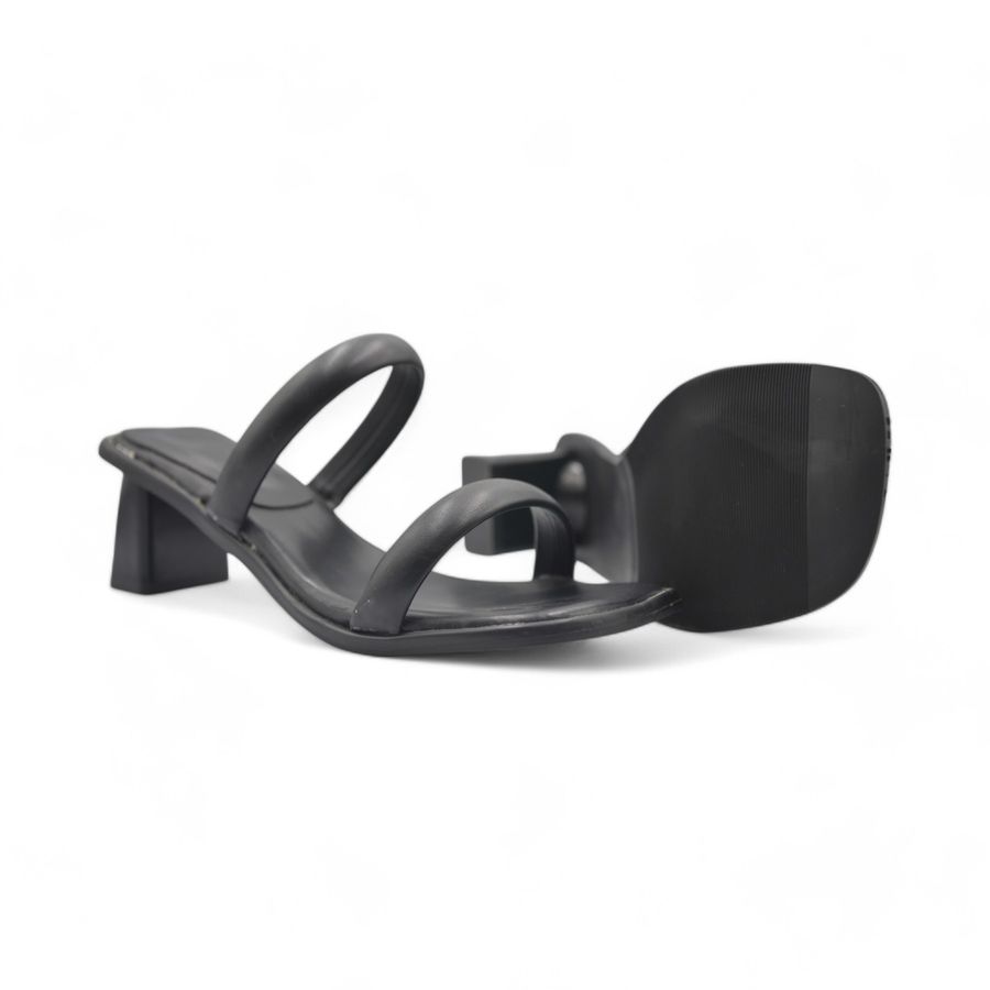 Dép Cao Gót Nữ TGG D1807 Màu Đen Da Mềm Size 36