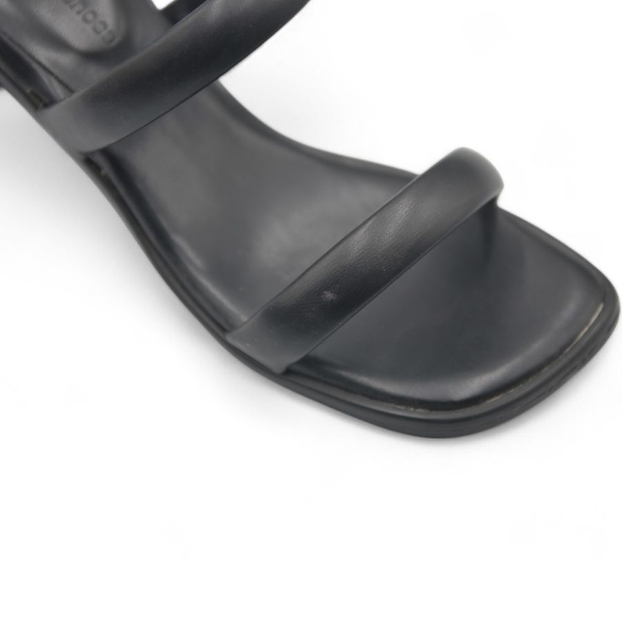Dép Cao Gót Nữ TGG D1807 Màu Đen Da Mềm Size 38