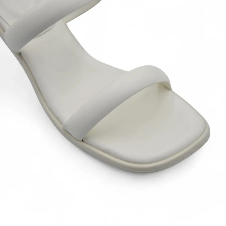 Dép Cao Gót Nữ TGG D1807 Màu Trắng Da Mềm Size 38