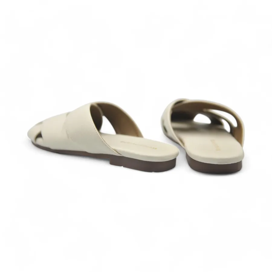 Dép Nữ TGG 1966-2 Màu Trắng Da Mềm Size 35 