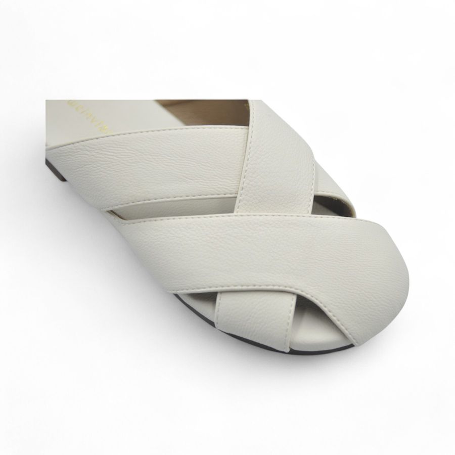 Dép Nữ TGG 1966-2 Màu Trắng Da Mềm Size 35 