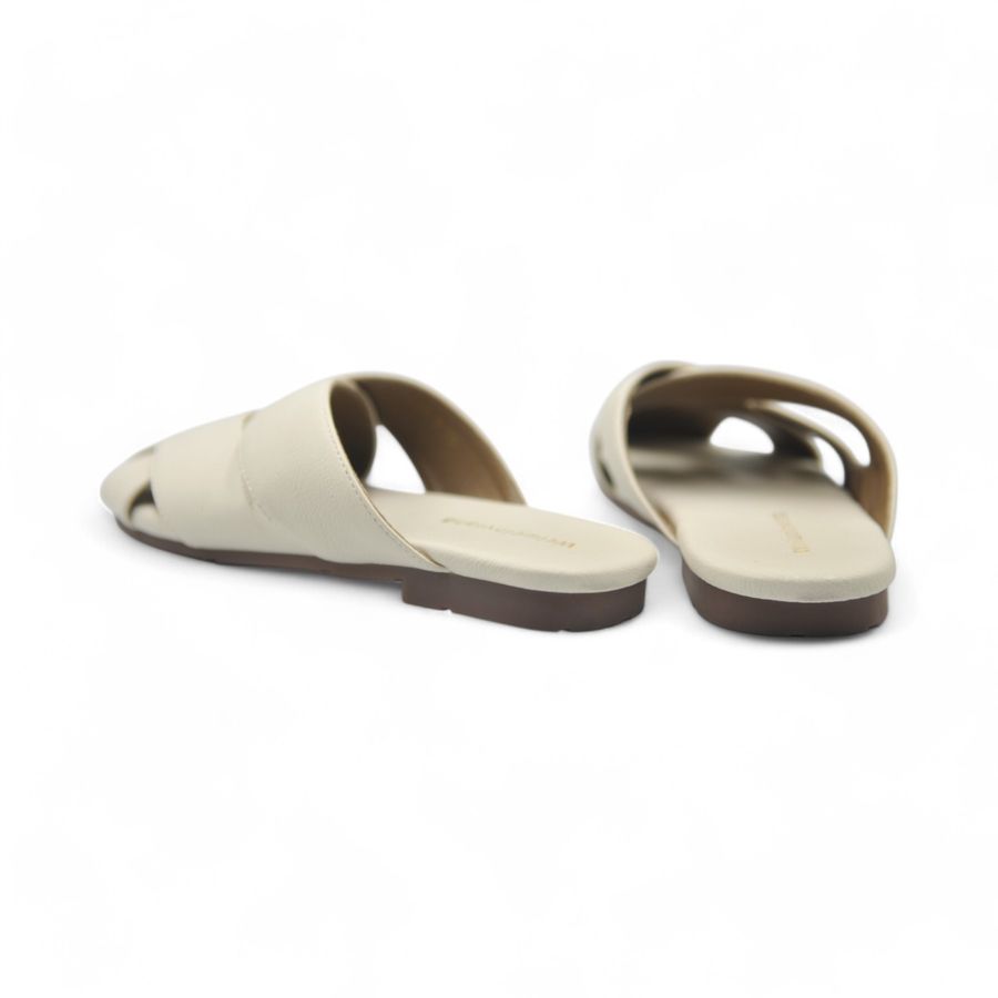 Dép Nữ TGG 1966-2 Màu Trắng Da Mềm Size 40