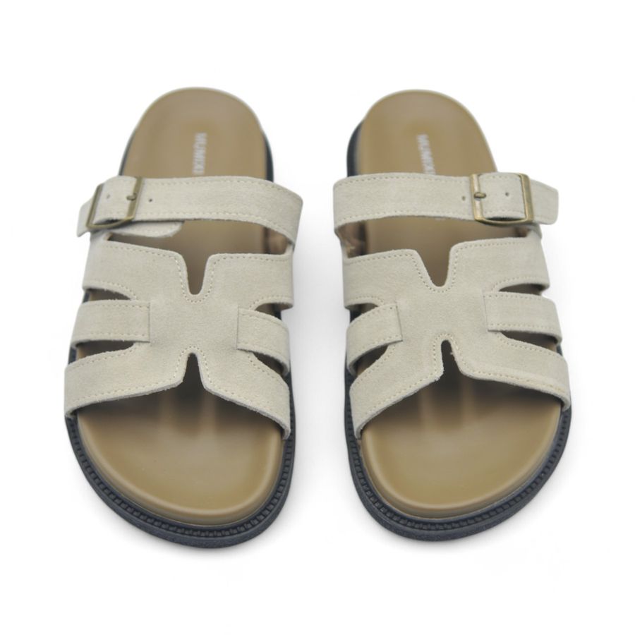 Dép Nữ TGG 550-9 Màu Be Da Mềm Size 36