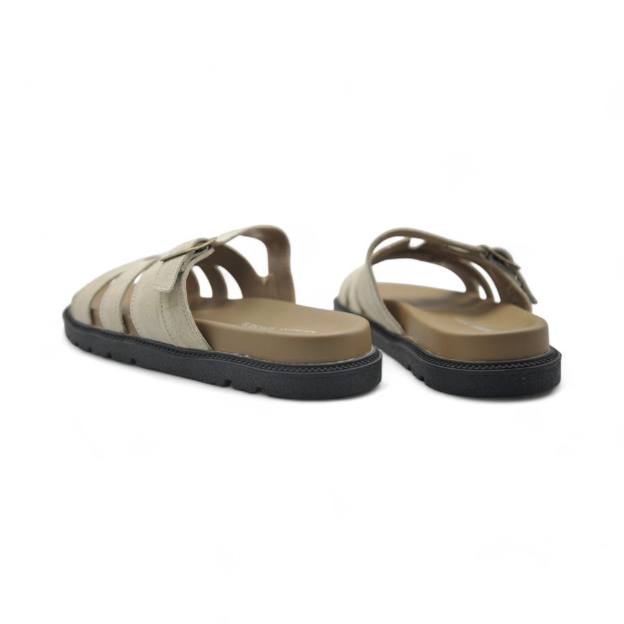 Dép Nữ TGG 550-9 Màu Be Da Mềm Size 36