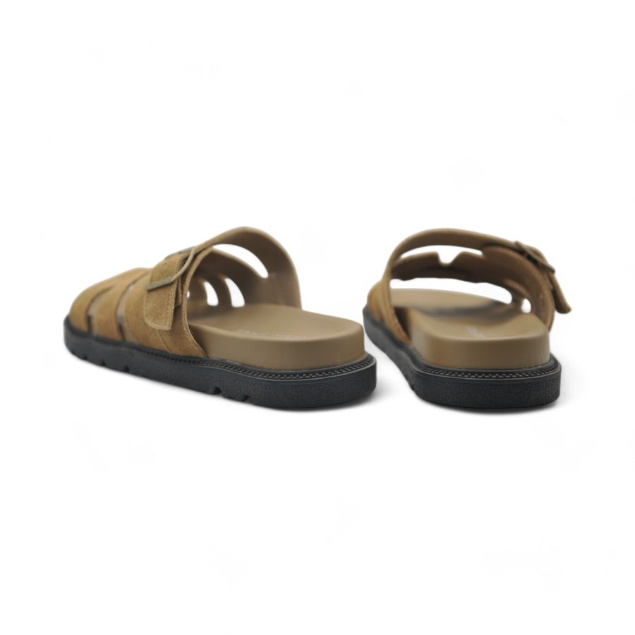 Dép Nữ TGG 550-9 Màu Nâu Da Mềm Size 38