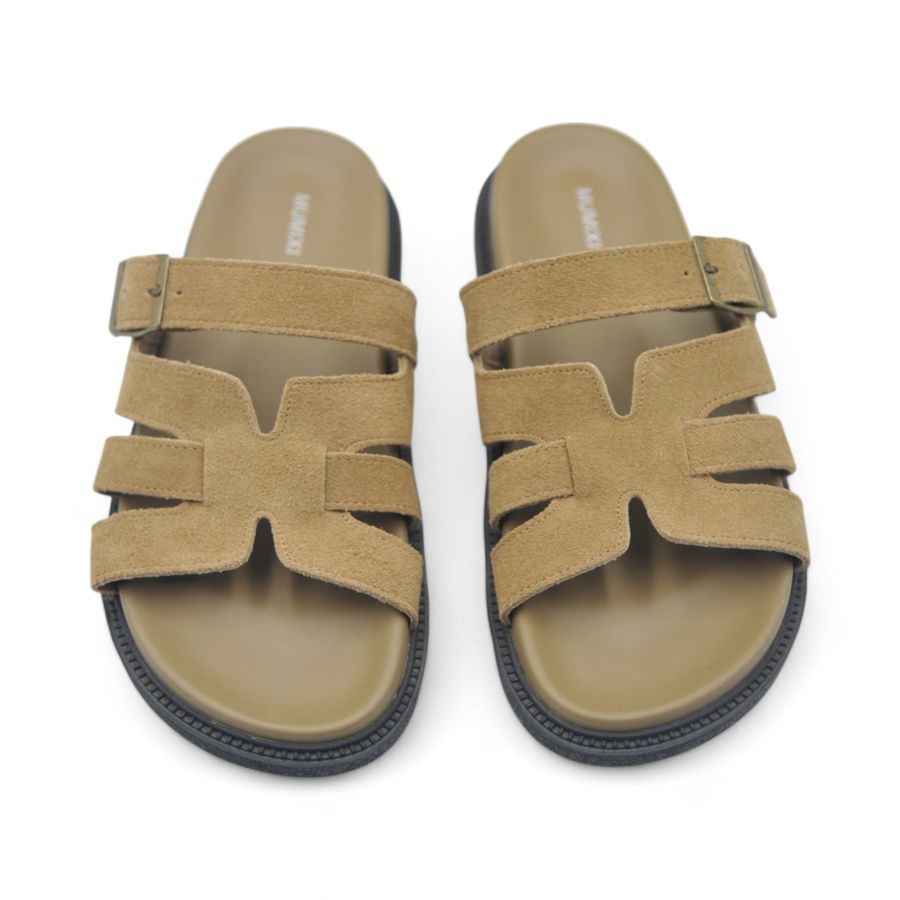 Dép Nữ TGG 550-9 Màu Nâu Da Mềm Size 38