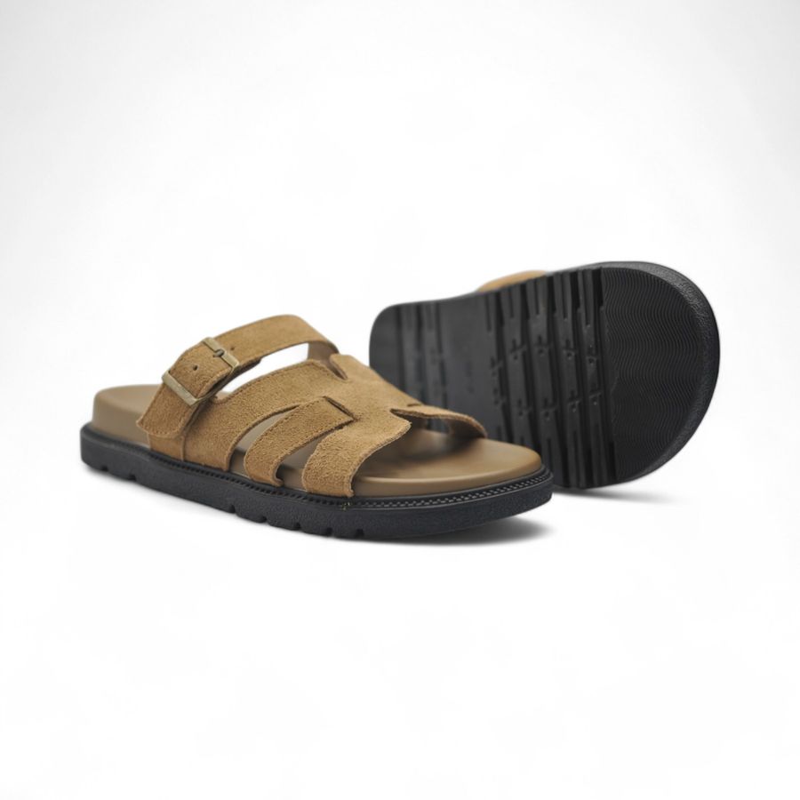 Dép Nữ TGG 550-9 Màu Nâu Da Mềm Size 38