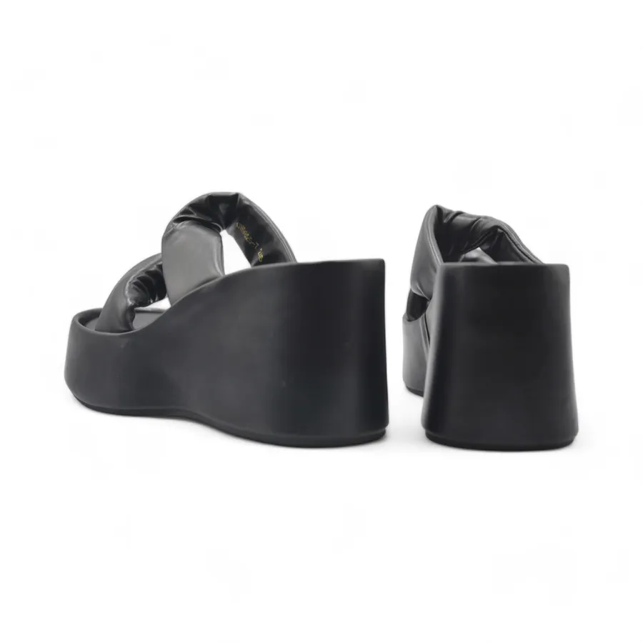 Dép Quai Ngang Nữ TGG UN9825-7 Màu Đen Da Mềm Size 39