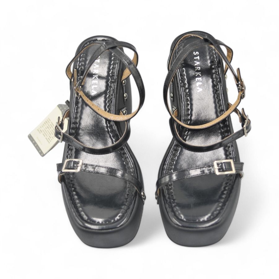 Dép Sandal Nữ TGG SW8-813 Màu Đen Da Trơn Size 37