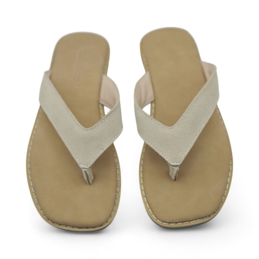 Dép Xỏ Ngón Nữ TGG A220-5 Màu Nâu Da Mềm Size 36