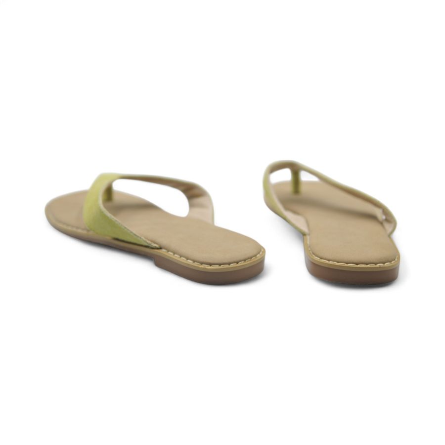 Dép Xỏ Ngón Nữ TGG A220-5 Màu Xanh Lá Da Mềm Size 36