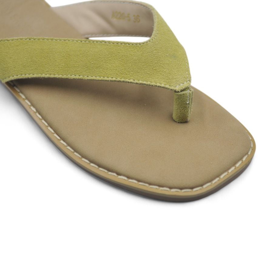 Dép Xỏ Ngón Nữ TGG A220-5 Màu Xanh Lá Da Mềm Size 36