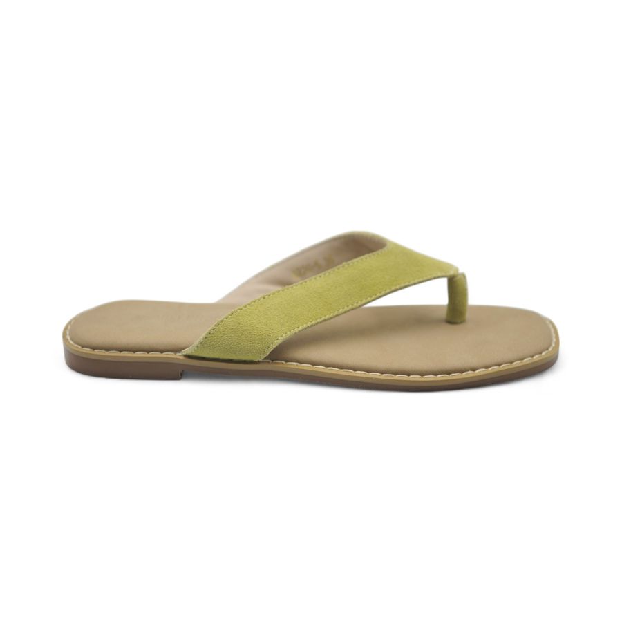 Dép Xỏ Ngón Nữ TGG A220-5 Màu Xanh Lá Da Mềm Size 36