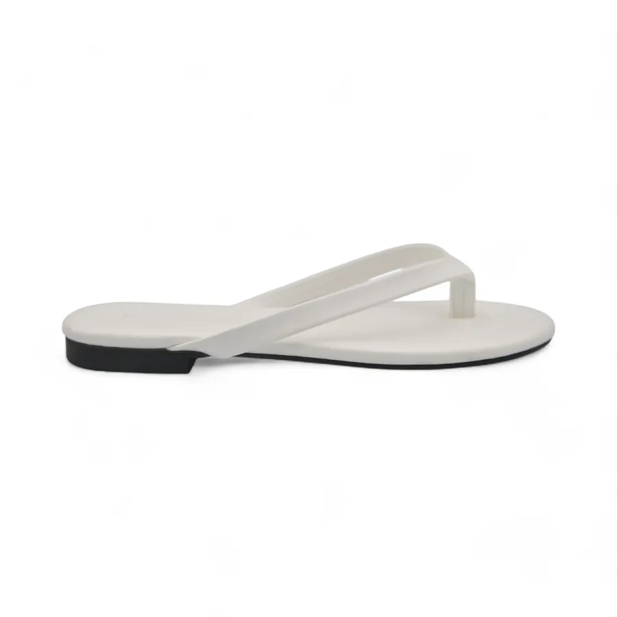 Dép Xỏ Ngón Nữ TGG J3008 Màu Trắng  Da Trơn Size 35