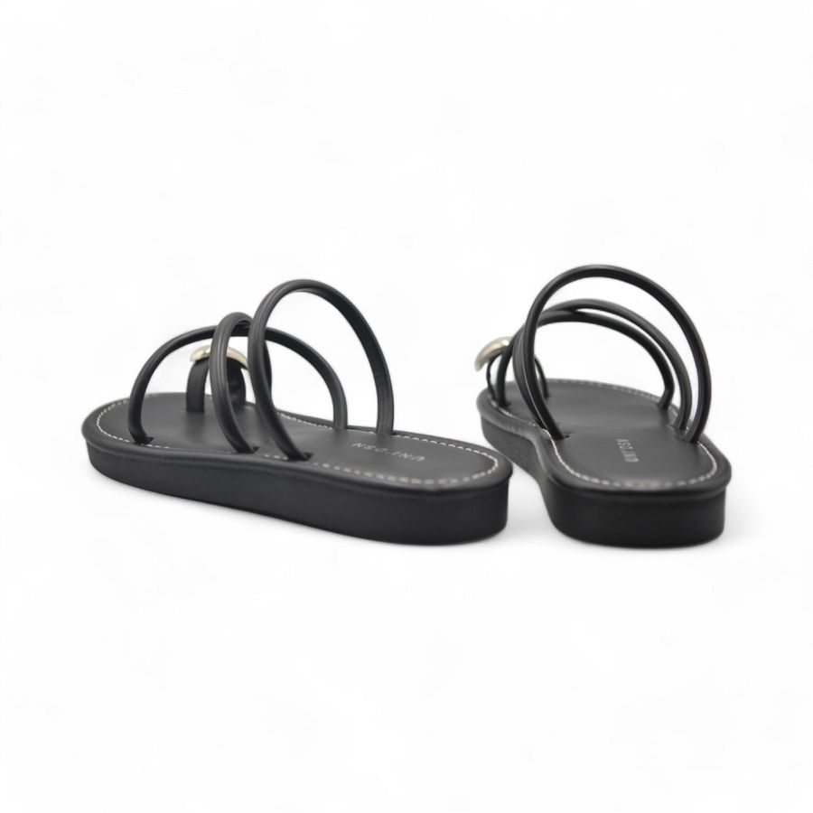Dép Xỏ Ngón Nữ TGG UN5688-1 Màu Đen Da Mềm Size 35
