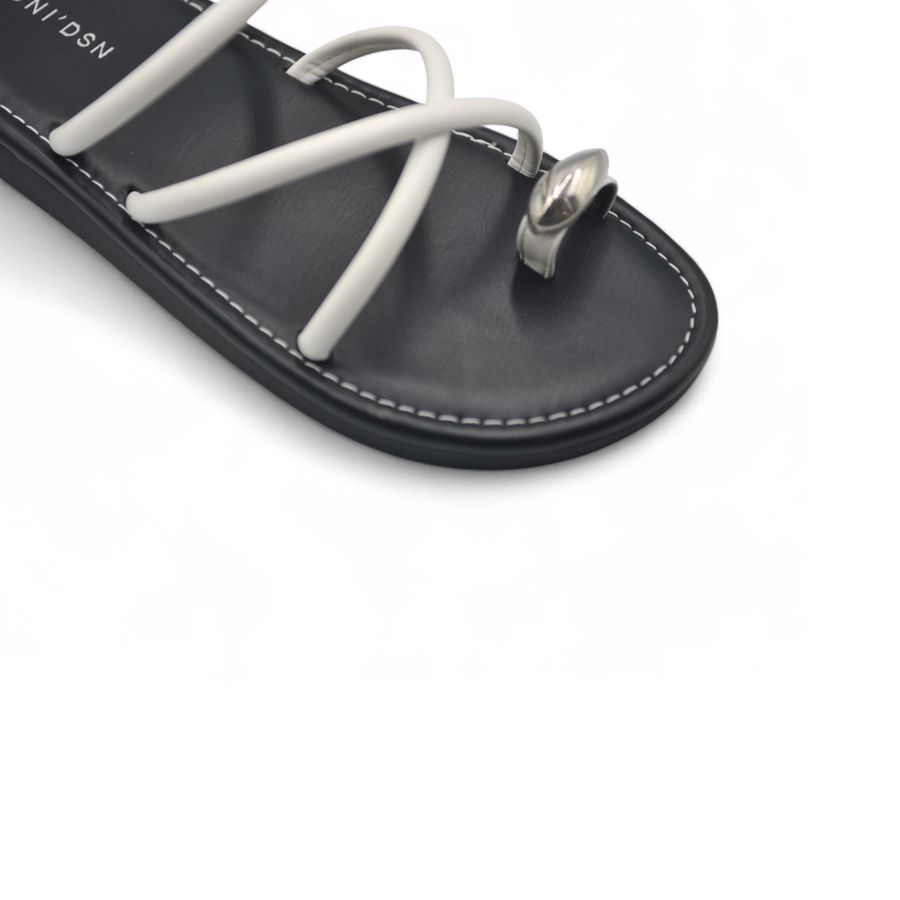 Dép Xỏ Ngón Nữ TGG UN5688-1 Màu Trắng Da Mềm Size 36