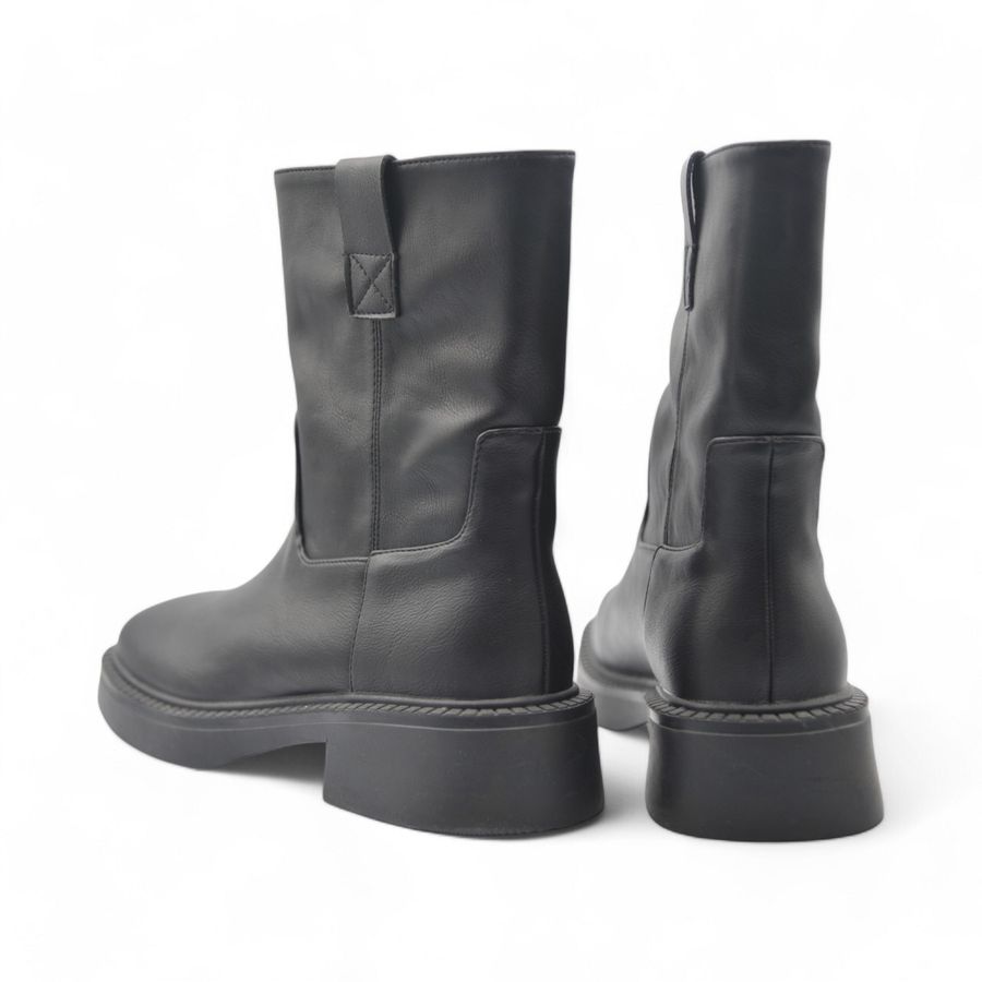 Giày Boots Nữ TGG UN728-1 Màu Đen Da Pu Size 36