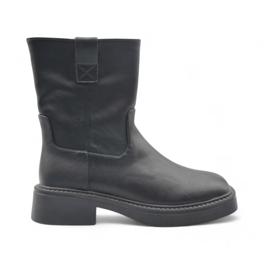Giày Boots Nữ TGG UN728-1 Màu Đen Da Pu Size 36