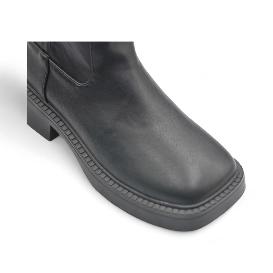 Giày Boots Nữ TGG UN728-1 Màu Đen Da Pu Size 36