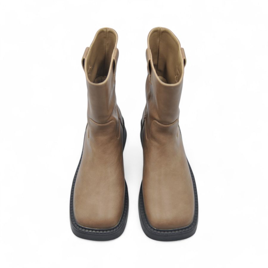 Giày Boots Nữ TGG UN728-1 Màu Nâu Da Pu Size 36