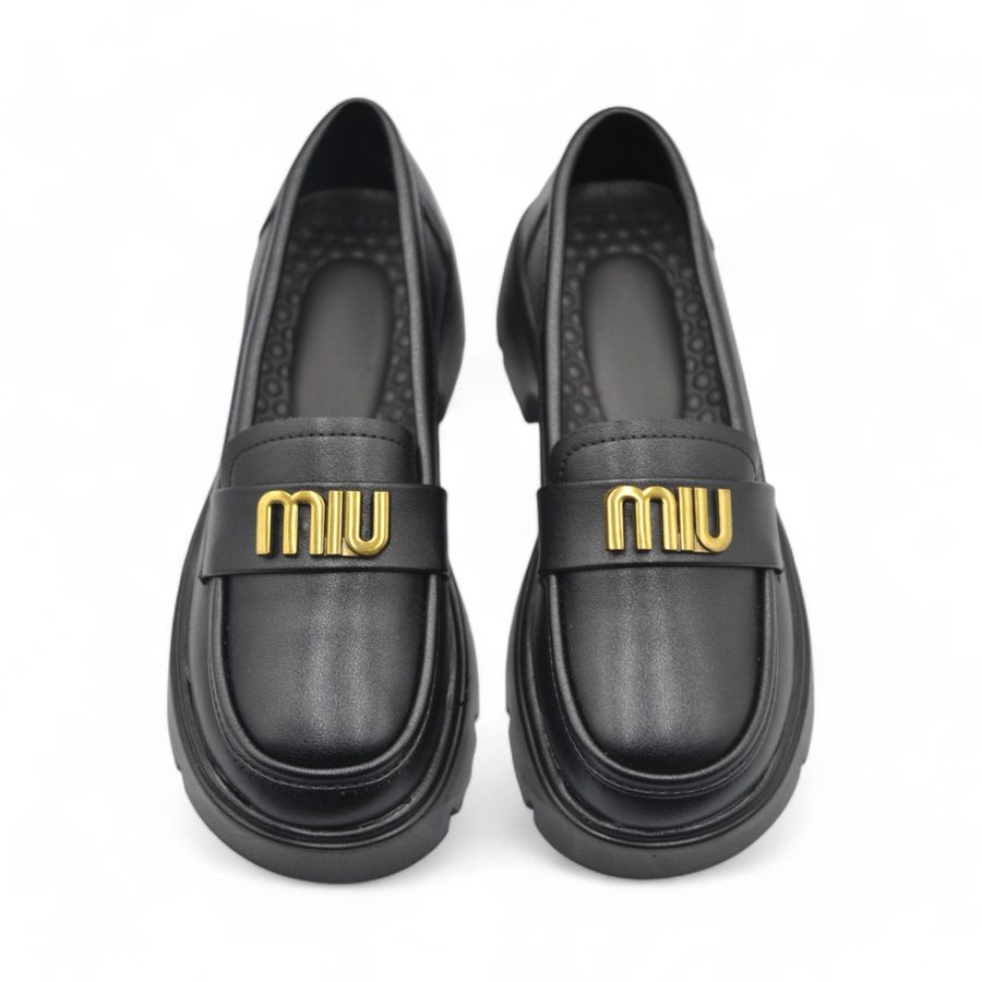 Giày Búp Bê Nữ TGG 112 Da Lì Màu Đen Size 39