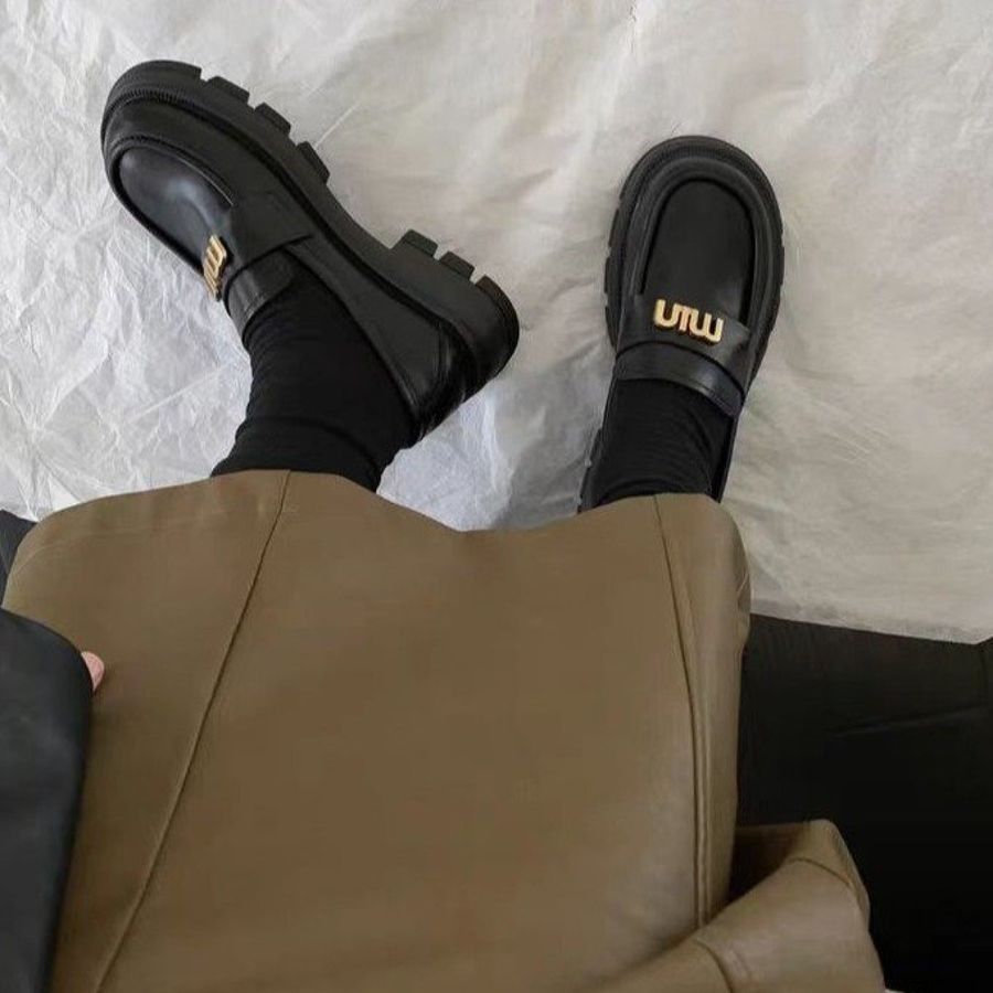 Giày Búp Bê Nữ TGG 112 Da Lì Màu Đen Size 39