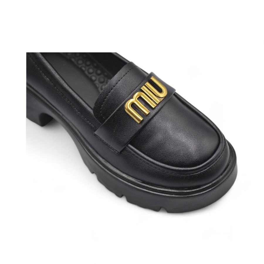 Giày Búp Bê Nữ TGG 112 Da Lì Màu Đen Size 39
