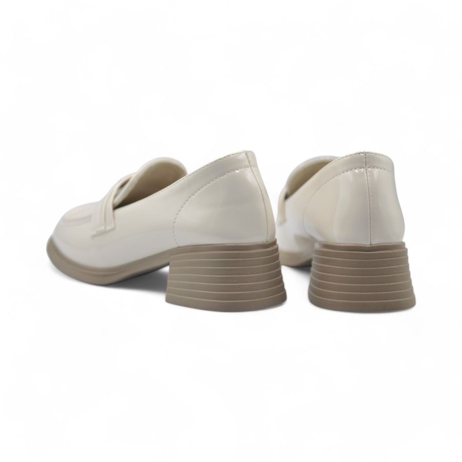 Giày Búp Bê Nữ TGG 2802-3 Da Bóng Màu Be Size 39
