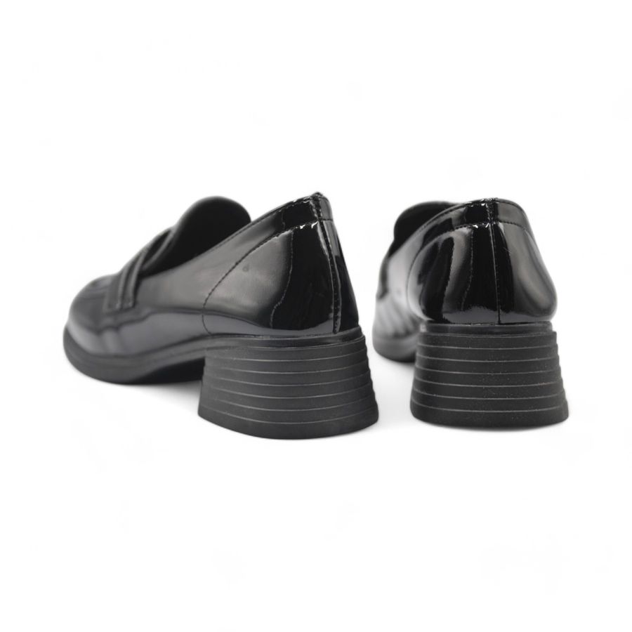 Giày Búp Bê Nữ TGG 2802-3 Da Bóng Màu Đen Size 37