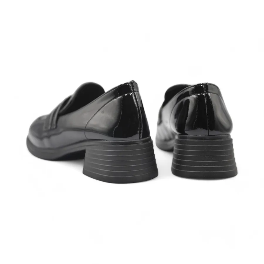 Giày Búp Bê Nữ TGG 2802-3 Da Bóng Màu Đen Size 38