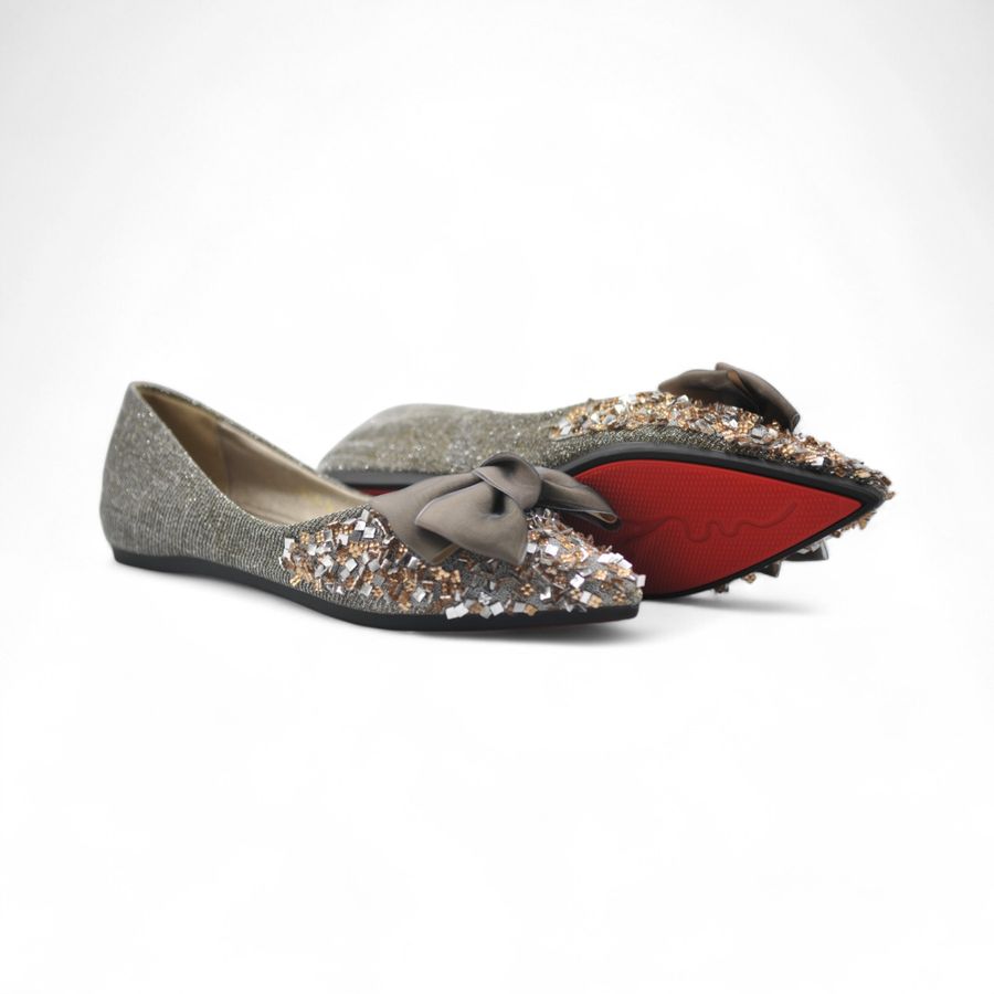 Giày Búp Bê Nữ TGG 658-39 Màu Đen Da Mềm Size 37