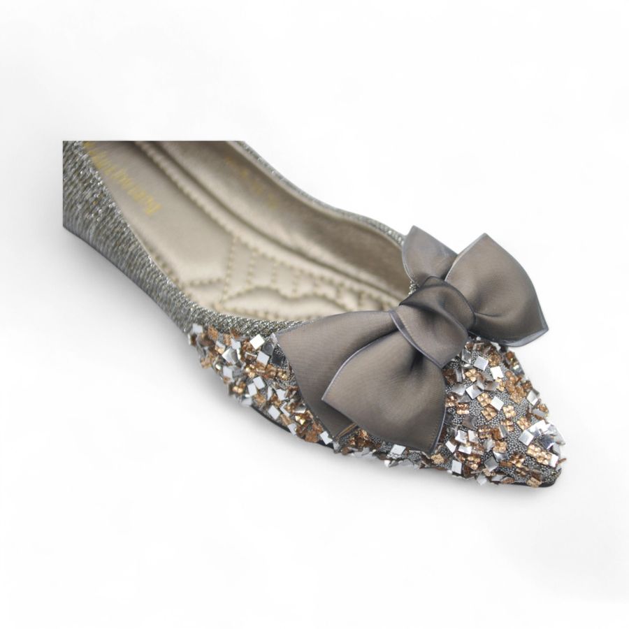 Giày Búp Bê Nữ TGG 658-39 Màu Đen Da Mềm Size 37