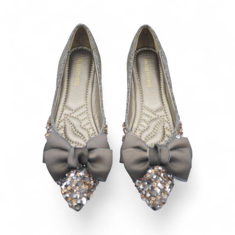 Giày Búp Bê Nữ TGG 658-39 Màu Đen Da Mềm Size 37