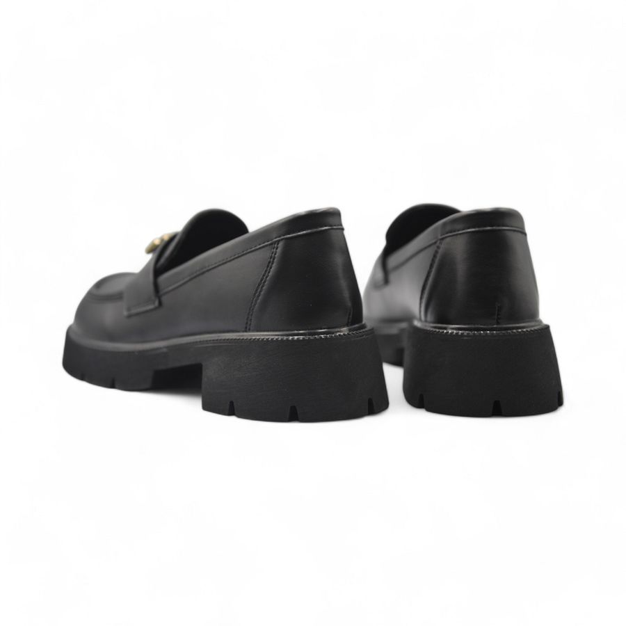 Giày Búp Bê Nữ TGG 6608 Da Lì Màu Đen Size 36