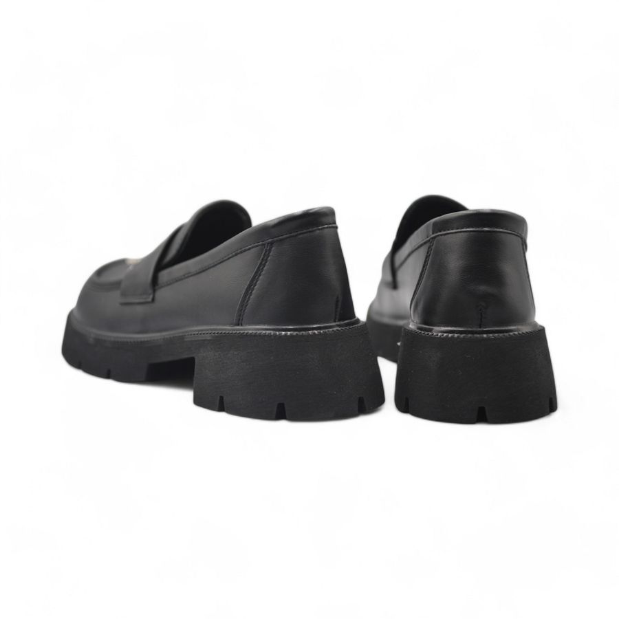 Giày Búp Bê Nữ TGG 6625 Da Lì Màu Đen Size 36