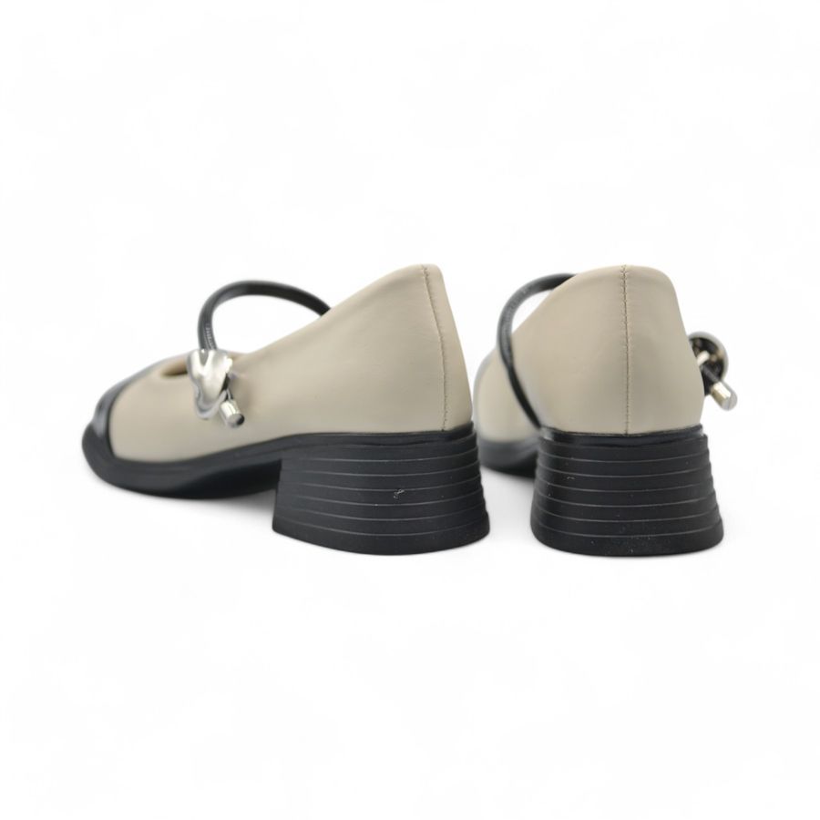 Giày Búp Bê Nữ TGG 889-16 Da Lì Màu Trắng Size 35