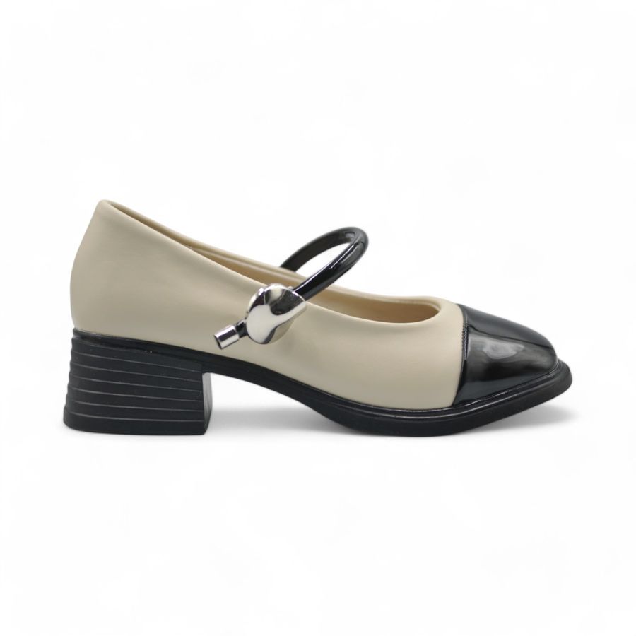 Giày Búp Bê Nữ TGG 889-16 Da Lì Màu Trắng Size 37