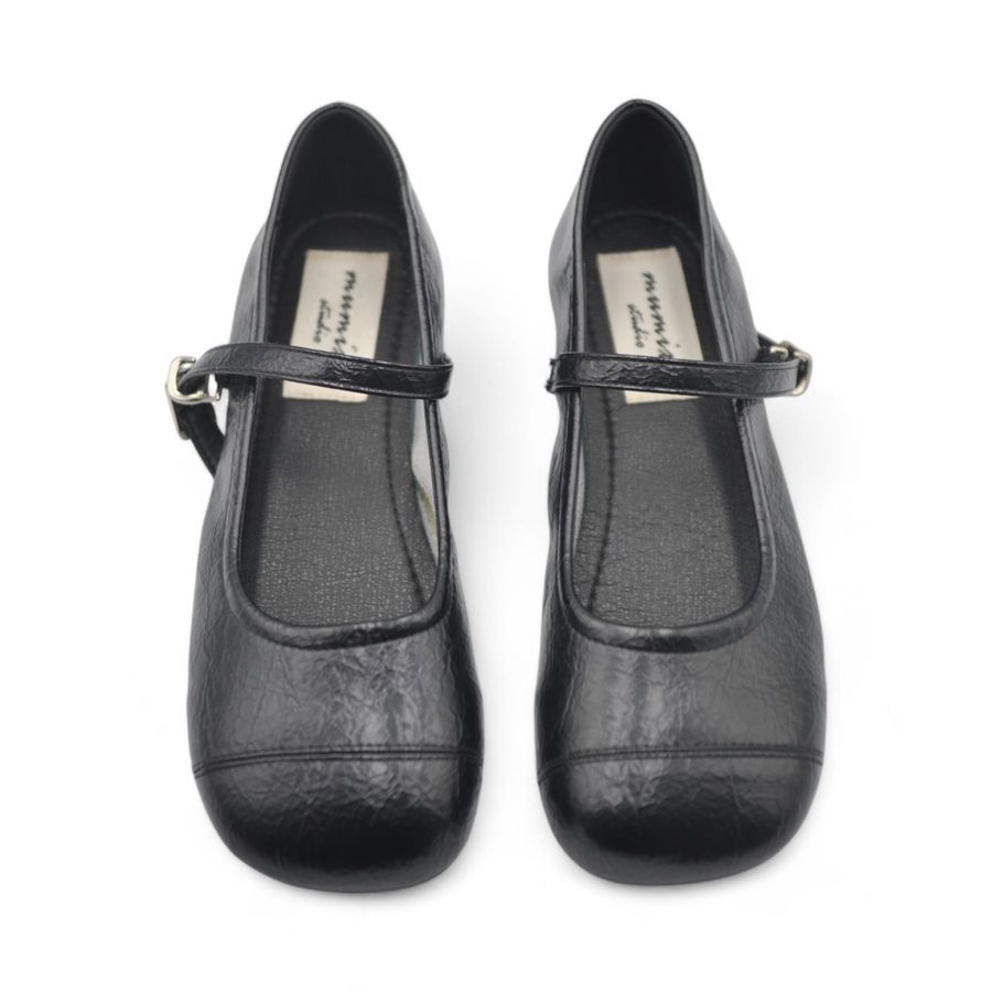 Giày Búp Bê Nữ TGG D5928-3 Màu Đen Da Mềm Size 35