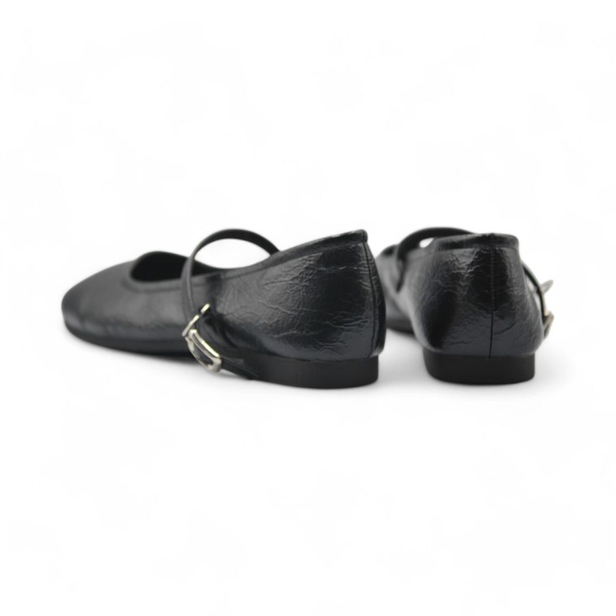 Giày Búp Bê Nữ TGG D5928-3 Màu Đen Da Mềm Size 36