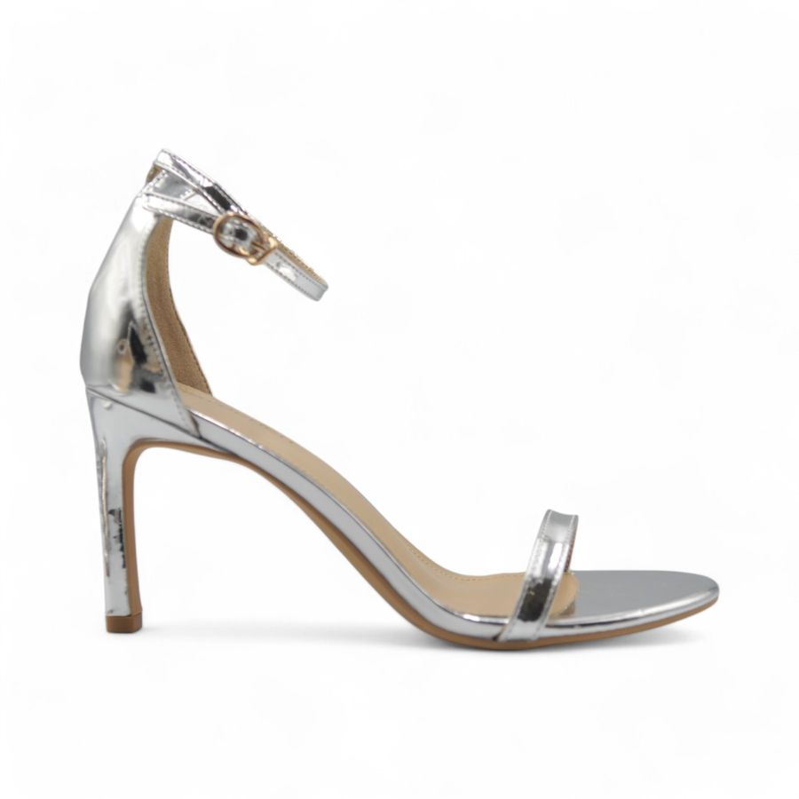Giày Cao Gót Nữ TGG 666-8 Màu Bạc Da Mềm Size 39
