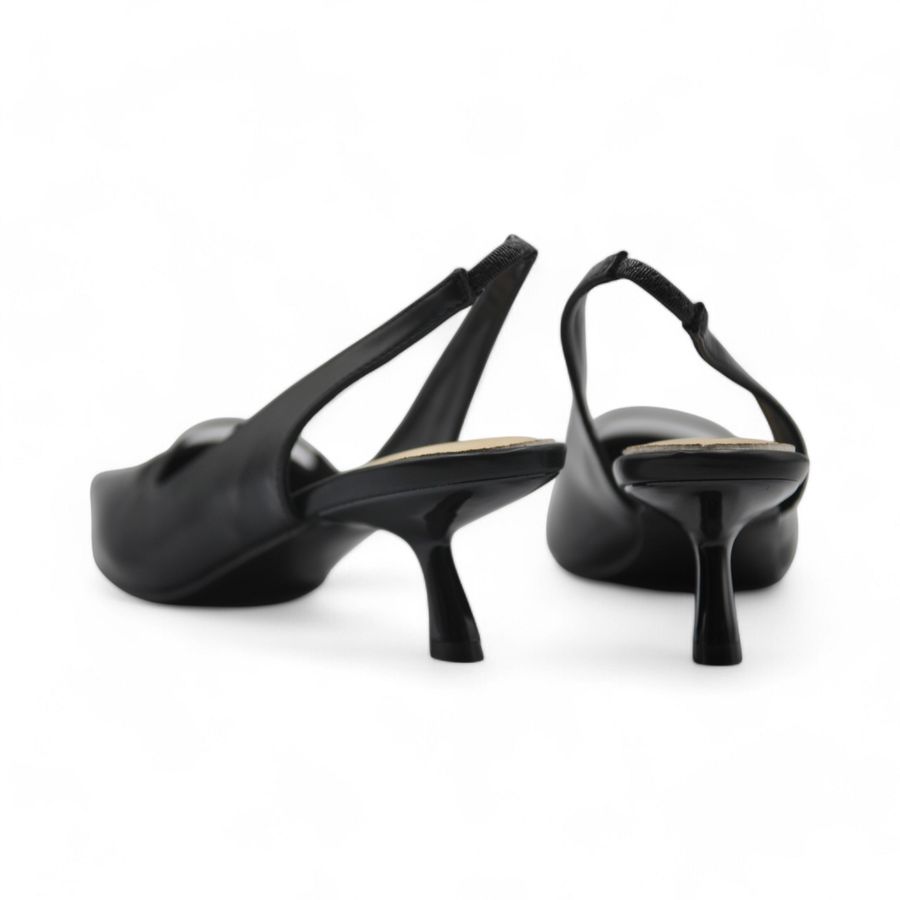 Giày Cao Gót Nữ TGG ST1611 Màu Đen Da Mềm Size 35