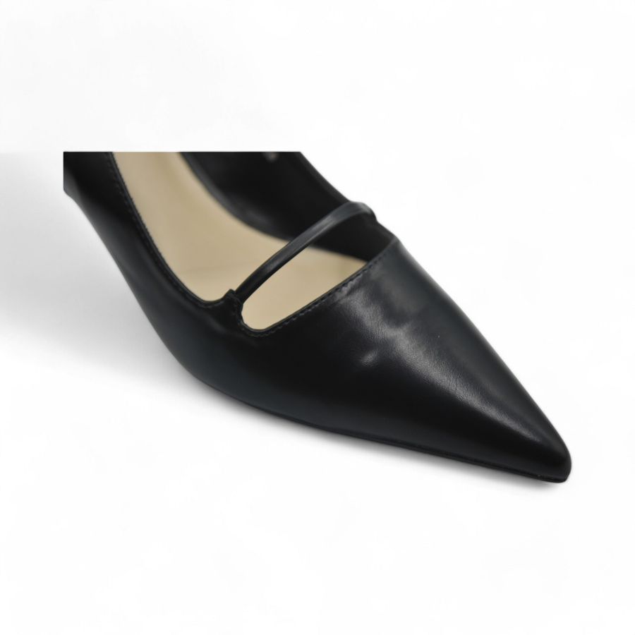 Giày Cao Gót Nữ TGG ST1611 Màu Đen Da Mềm Size 37
