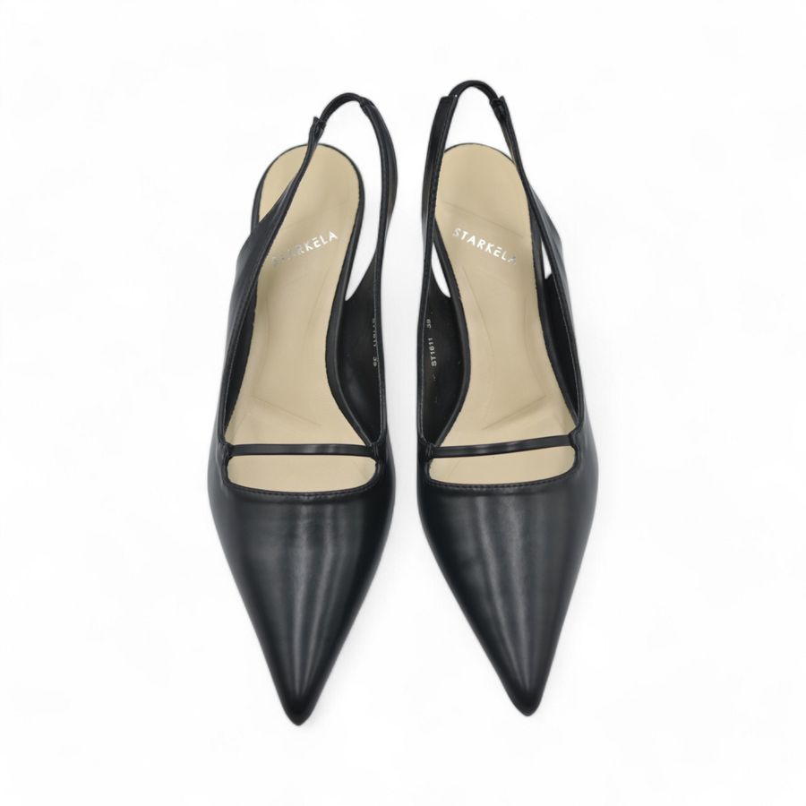 Giày Cao Gót Nữ TGG ST1611 Màu Đen Da Mềm Size 38