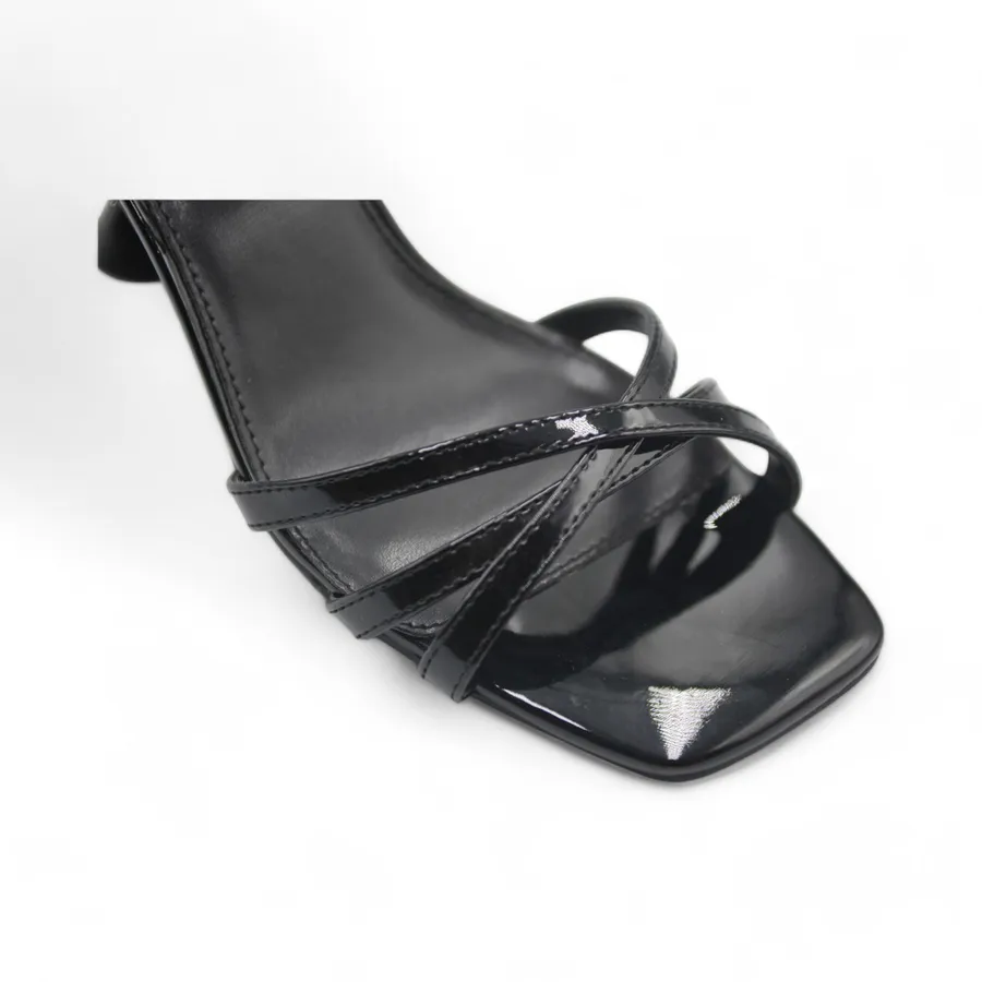 Giày Cao Gót Nữ TGG ST88-166 Màu Đen Da Mềm Size 37