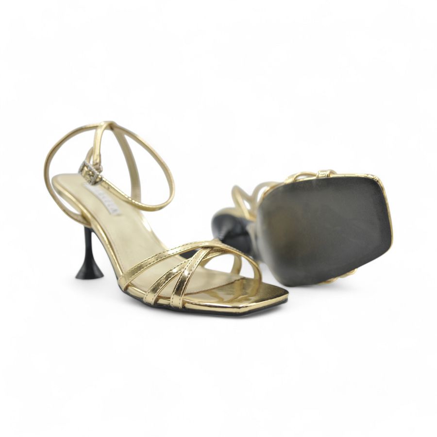 Giày Cao Gót Nữ TGG ST88-166 Màu Vàng Da Mềm Size 37
