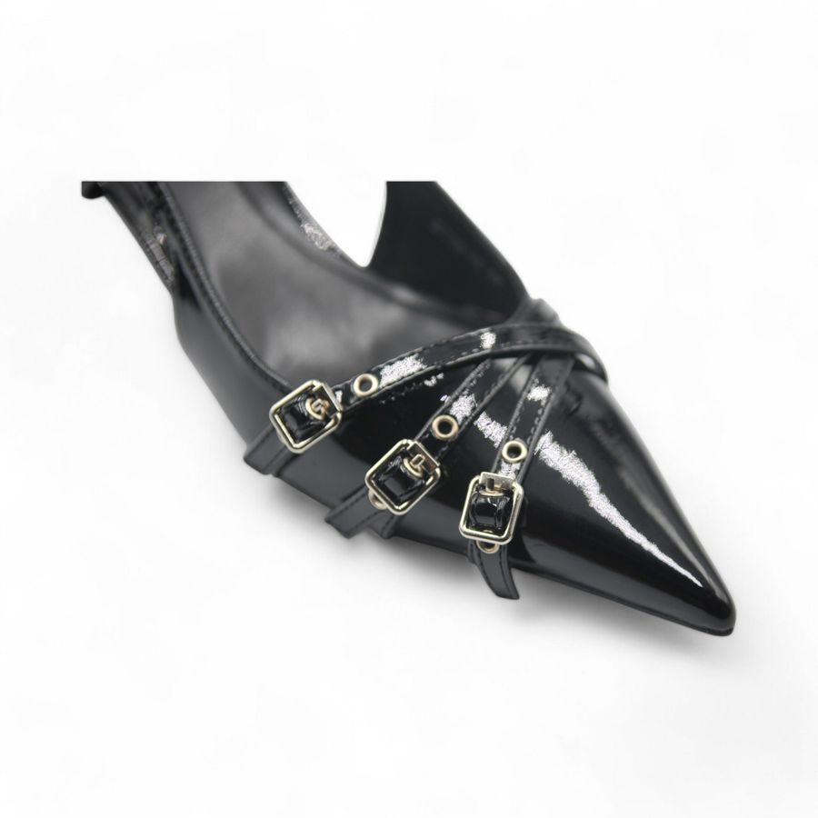 Giày Cao Gót Nữ TGG ST88-26 Màu Đen Da Mềm Size 37