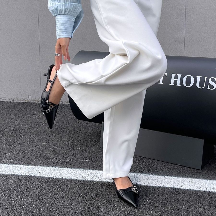Giày Cao Gót Nữ TGG ST88-26 Màu Đen Da Mềm Size 38